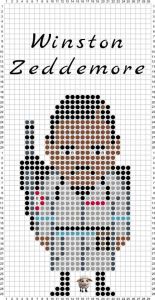 Cazafantasmas Winston Zeddemore Hama Beads