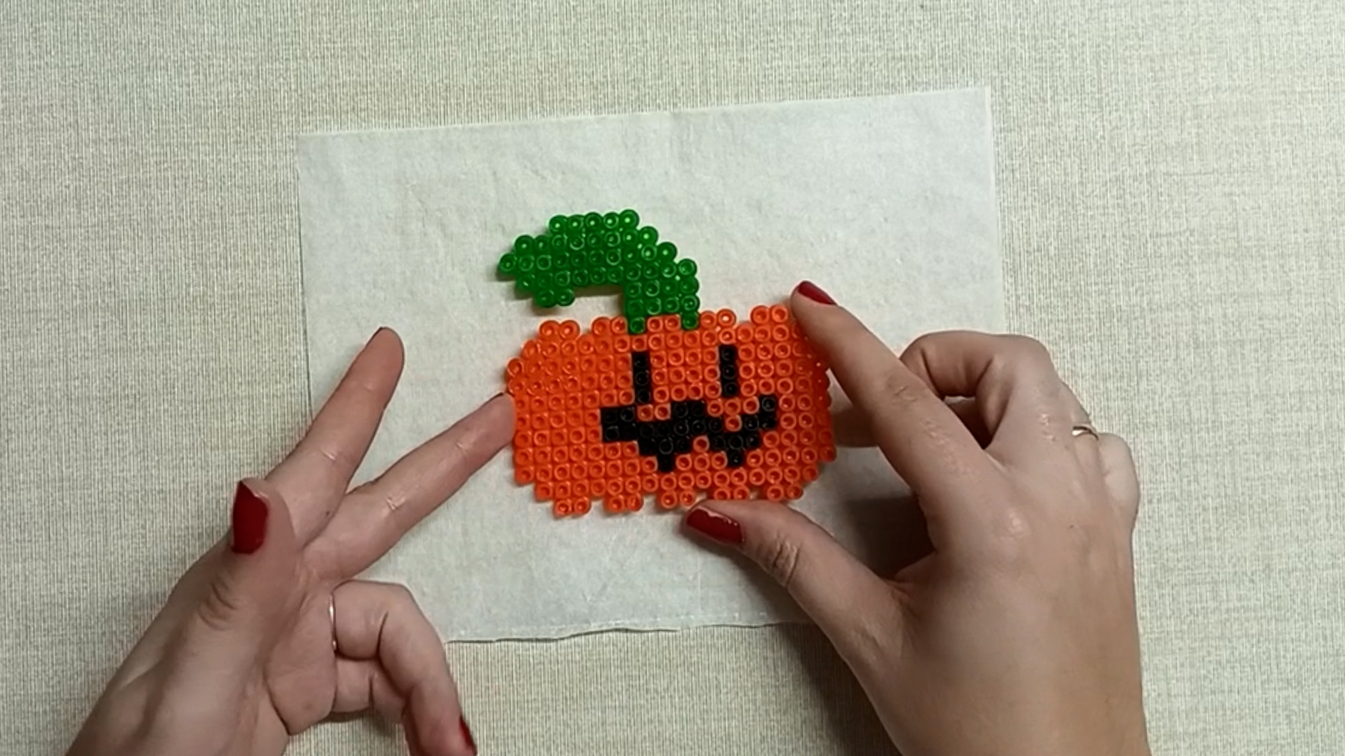 calabaza halloween hama beads